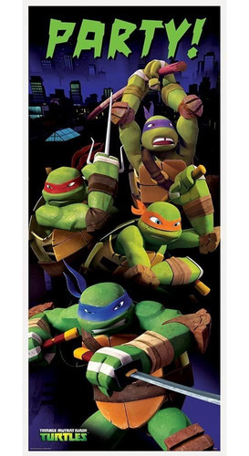 Globo De Helio De Teenage Mutant Ninja Turtles  Poster De P