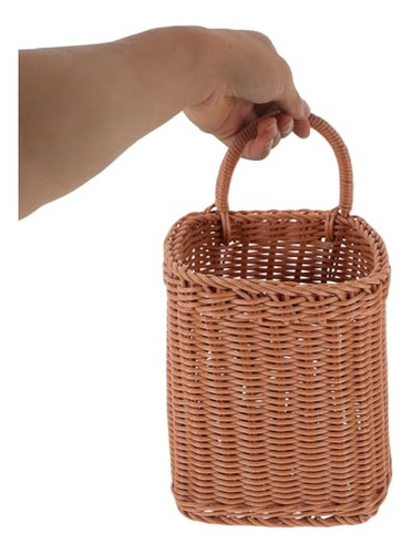 Cesta Colgante De Mimbre Angoily, Cesta De Almacenamiento Te