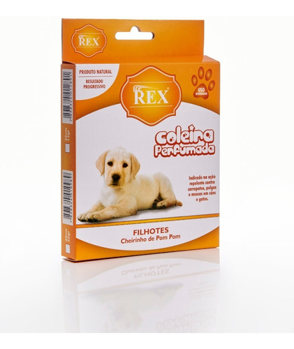 Coleira Anti-pulgas Rex Para Cães - Filhotes Grande