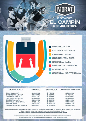 Venta De Boletas Para Morat En Bogota