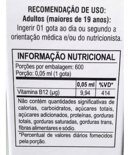 Vitamina B12 Metilcobalamina + Vitamina D3 Com Vitamina K2