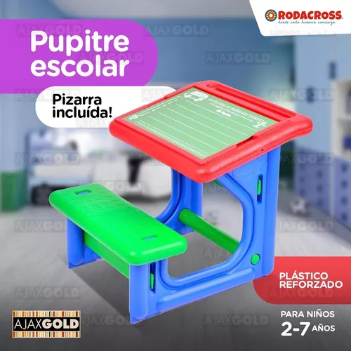 Pupitre Escolar Para Niños Con Silla Infantil Y Mesa Jardin