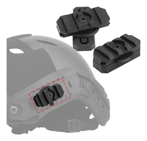 comprar 2 Riel Picatinny Montura Casco Táctico Porta Lampara Airsoft