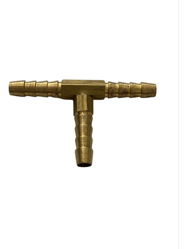 Paq 25 Pzs Conexión Tee De Latón Espiga Manguera 10mm 3/8