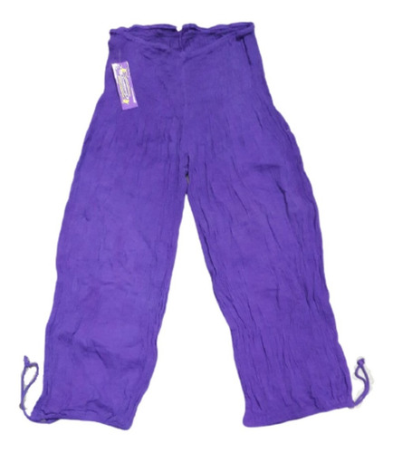 Imagen 2 de 6 de Pantalón Pescadora Babucha Yoga Meditación Tai Algodón M/l