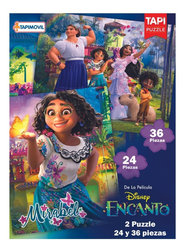 2 Puzzles Rompecabezas Disney Encanto Mirabel Niños/as  