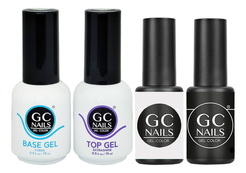 Lote De 2 Gel De 1 Paso + Base + Top Coat , Gc Nails