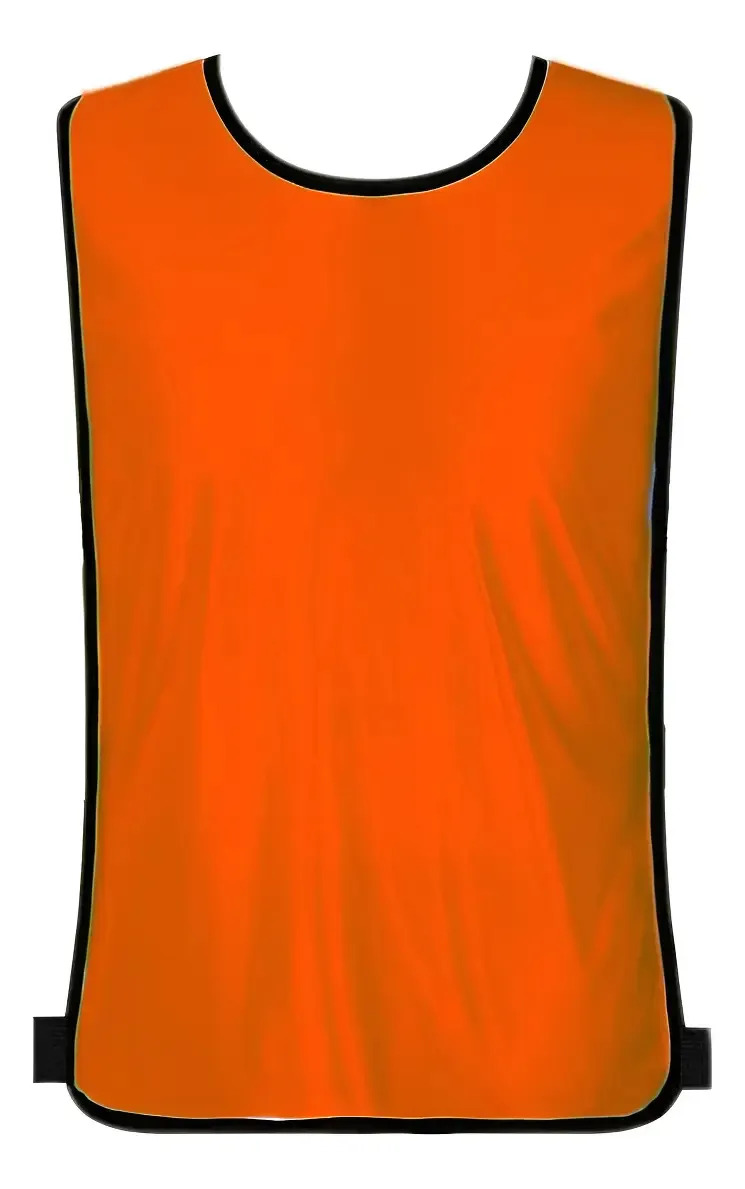 Colete De Futebol Simples Com Uma Face Kit Com 10 Peças Cor Laranja