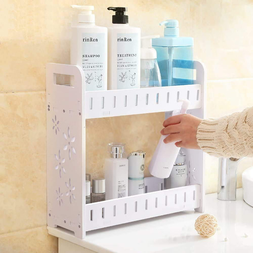 Organizador De Baño De 2 Niveles, Estante De Almacenamient.