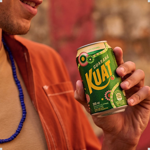 Refrigerante De Guaraná Kuat 350ml Lata Pack Com 6un
