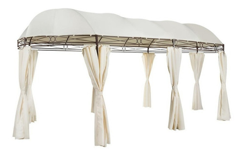 Imagen 1 de 6 de Toldo Pérgola Con Cortinas 3x6 Metros