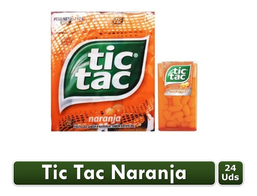 Tic Tac Naranja X 24 Unidades