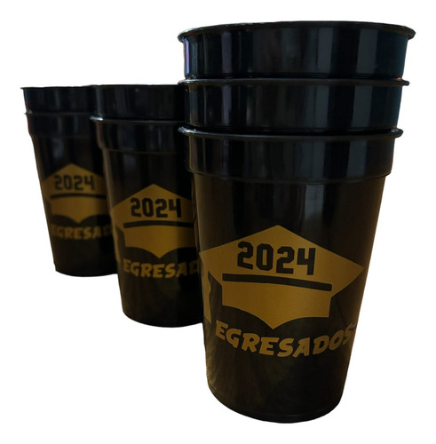 30 Vaso Negro 500cc C/sorbete Souvenirs Personalizado