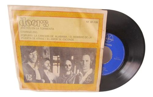 Doors Disco Vinilo 45rpm Fisurad Original Antiguo Decorativo