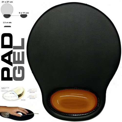 Imagen 4 de 8 de Mouse Pad Ergonómico Apoya Muñeca Mousepad Diseños Gel Real