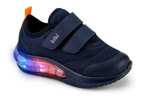 Zapatillas Luces Led Abrojos Bibi Colores Niños 1199022