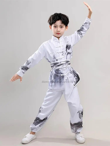 Disfraz De Camisa Para Niños, Traje De Wushu, Uniforme De Ku