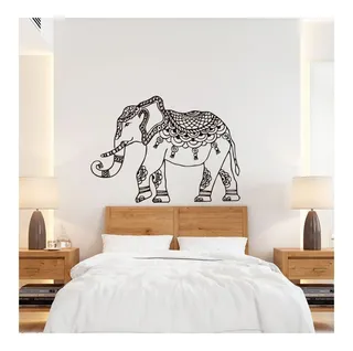 Vinilo Decorativo De Elefante Hindú - Creavinilo