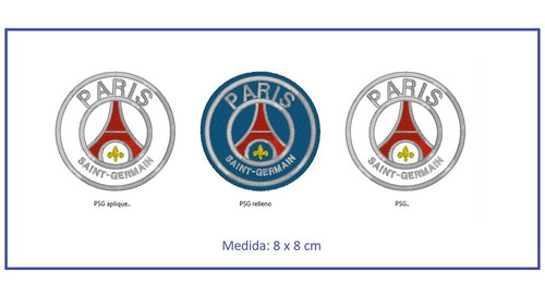 3 Matrices P/ Maquinas De Bordar Psg/paris Football 