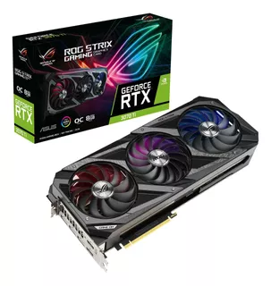 Placa De Vídeo Asus Geforce Rtx 3070 Ti Rog Strix Oc 8gb