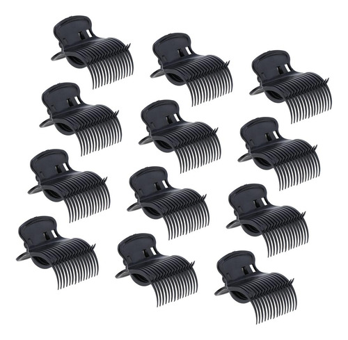 Clips De Plástico Hot Roller Negros