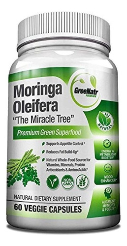 Moringa Pura Extracto De Hojas Oleifera 60 Capsulas