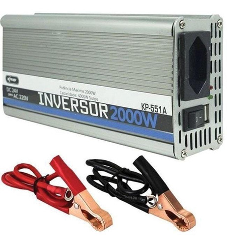 Inversor Tensão Automotivo 24v Para 220v 2000w Usb Knup