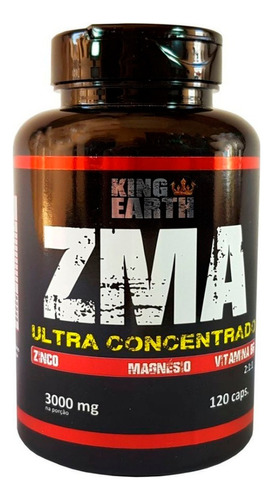 Zma Ultra Concentrado 3000mg 120 Cápsulas - King Earth Sabor Without flavor