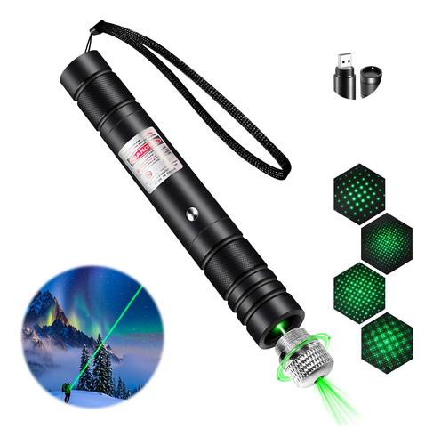 Puntero Láser Rumcut De Alta Potencia Con Carga Usb Verde