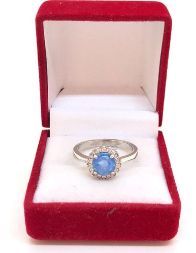 Imagen 4 de 8 de Anillo De Plata Importado Moon Stone ( Piedra De Luna)