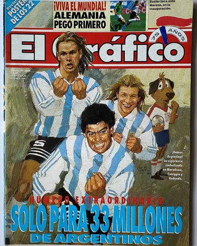 El Gráfico N° 3898  Revista Fútbol Argentino, Cb