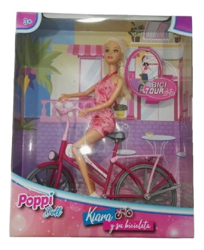  Muñeca Bicicleta Poppi Kiara De Juguete Infantil Ideal