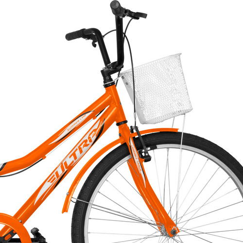 Bicicleta Aro 26 Ultra Bikes Summer Com Cesto E Bagageiro