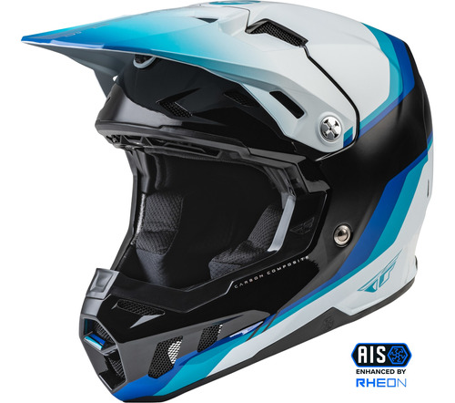 Casco Fly Racing Formula Cc Driver Negro/azul/blanco LG