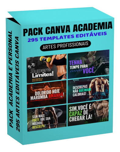 295 Artes Canva P/ Academia E Personal - SOFISTICADO