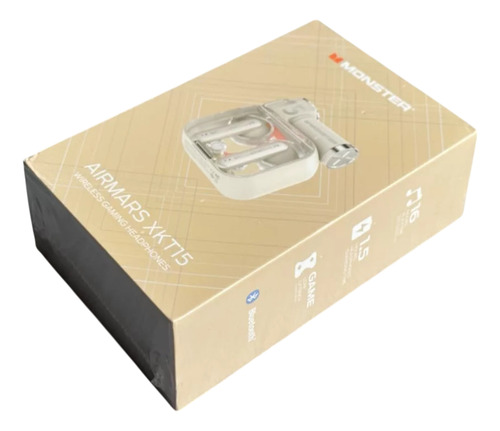 Auriculares Gamers Monster Airmars Xkt15 Led Color Beige Beige