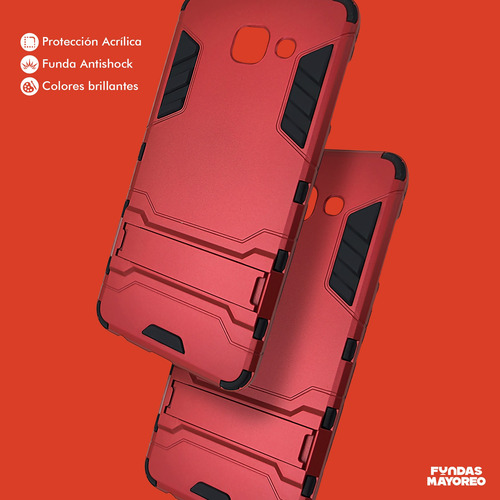 Funda Iron Para Samsung Galaxy J7 Max Carcasa Antishock Rojo