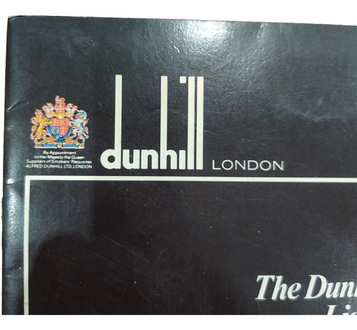 Antiguo Catálogo De Encendedores De Dunhill Londres Inglés (Usado)