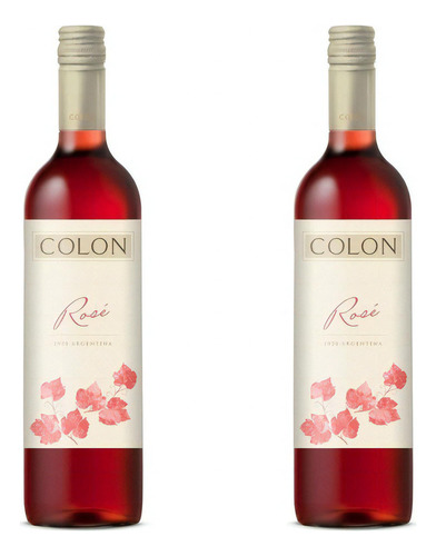 Botella De Vino Rosado Colon Selecto Rose 750ml X2u