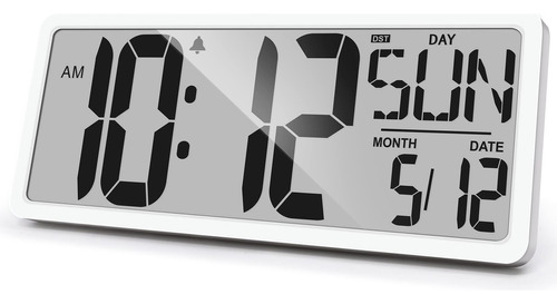 Reloj De Pared Digital Grande De 14.2 Pulgadas, Despertador