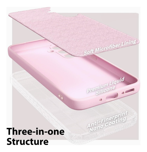 Case Funda Soft Premium Rosa Para Samsung S23 Fe + 2 Micas
