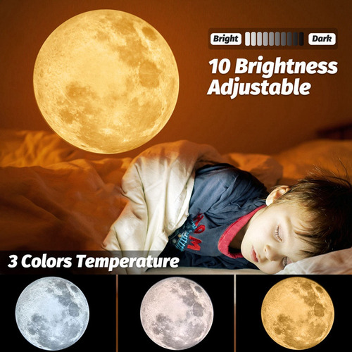 Lâmpada De Projeção Da Lua, Atmosfera De Fundo, Luz Noturna,