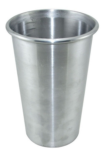 Vaso Aluminio De 1 Litro Liso- Aluminio Resistente- 