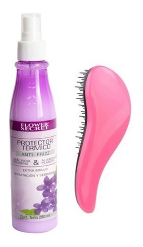 Kit Cepillo Antifrizz O Desenredante + Protector  Térmico