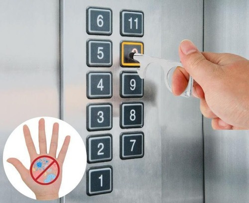 Llaveros Set De 4 Abridor De Puerta Anticontagio Multiuso Pl