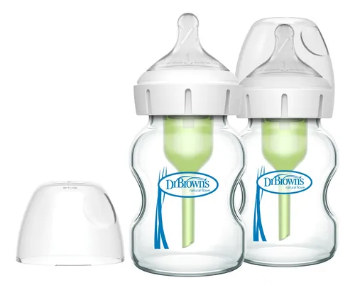 Pack 2 Mamaderas De Vidrio Dr. Brown's 150ml Boca Ancha