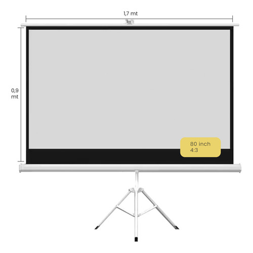 Proyector Portatil Smart Nova 9000lm + Telon 80 Levo