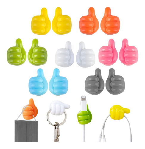 Gancho De Pared De Silicona Para Pulgar, Creativo, Autoadhes