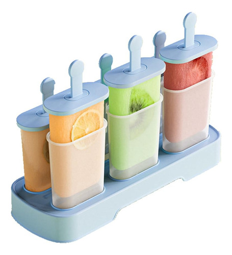 Juego De 6 Moldes Para Paletas De Hielo, Sin Bpa, Moldes Par