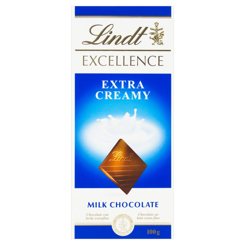 Imagem 1 de 4 de Chocolate Ao Leite Excellence Lindt  caixa 100 g